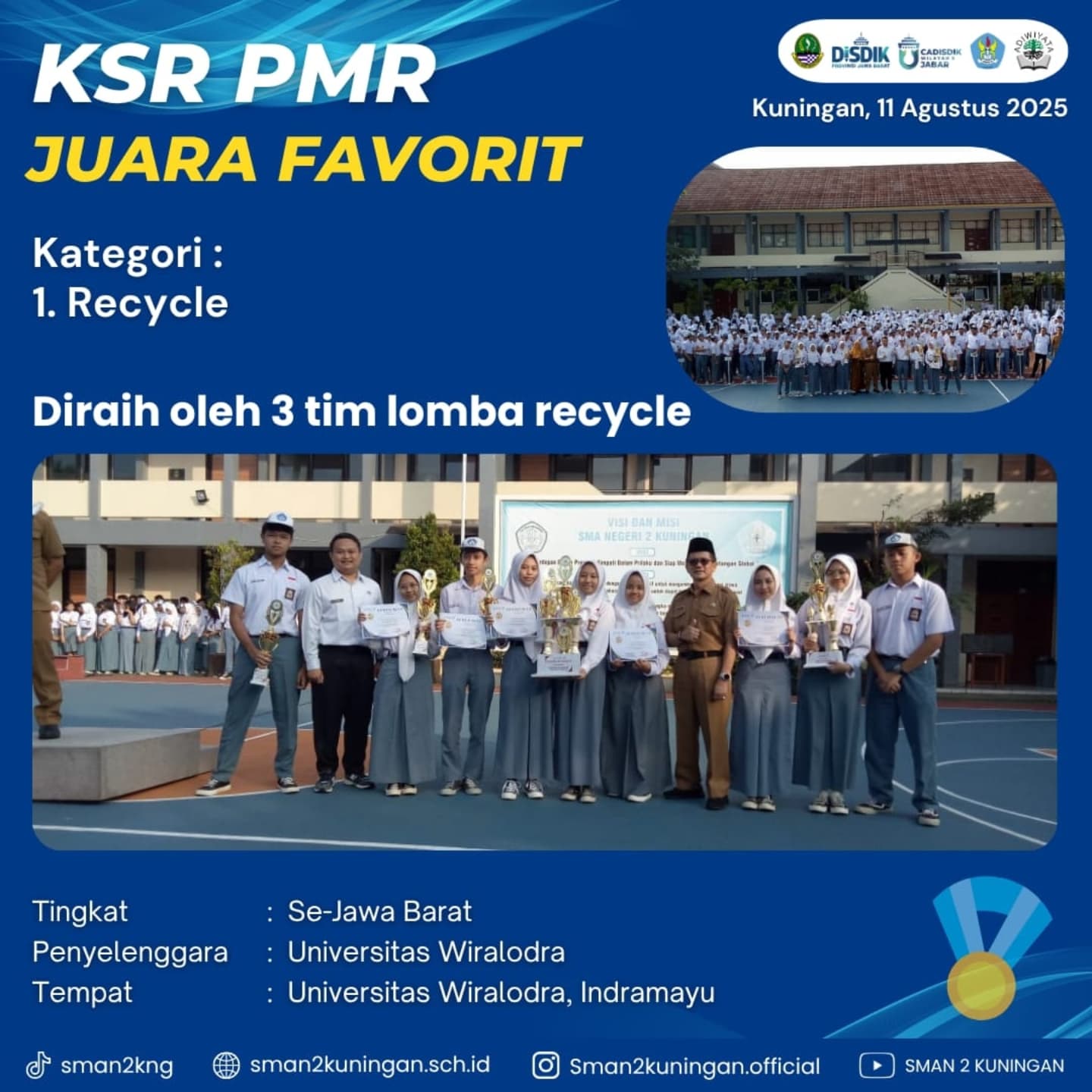 SMANDA RAIH JUARA UMUM DI LOMBA KSR PMR
