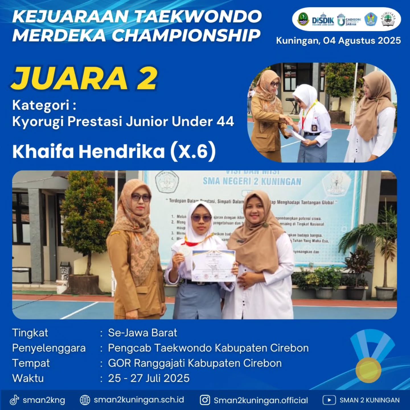 ANAK SMANDA KEMBALI RAIH PRESTASI