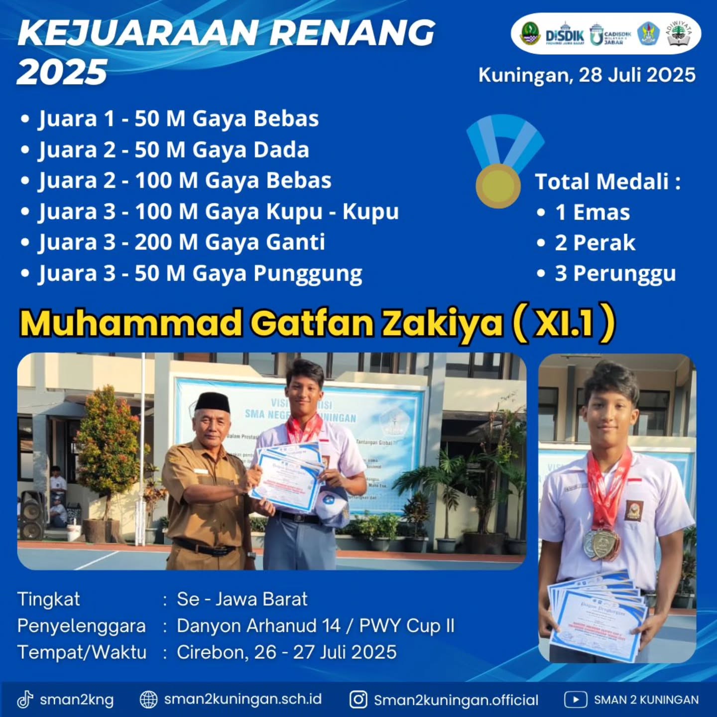 Juara Renang tingkat Jawa Barat PWY CUP DANYON ARHANUD 14 Juara Renang tingkat Jawa Barat PWY CUP DANYON ARHANUD 14