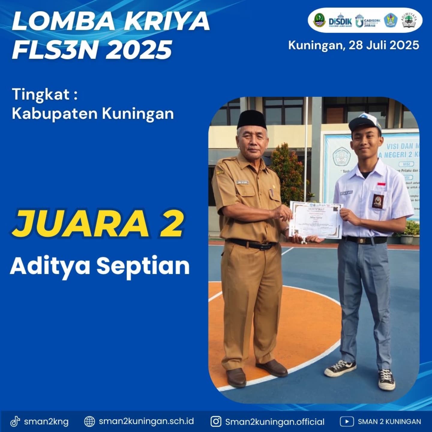 Juara 2 Kriya FLS3N TINGKAT KABUPATEN