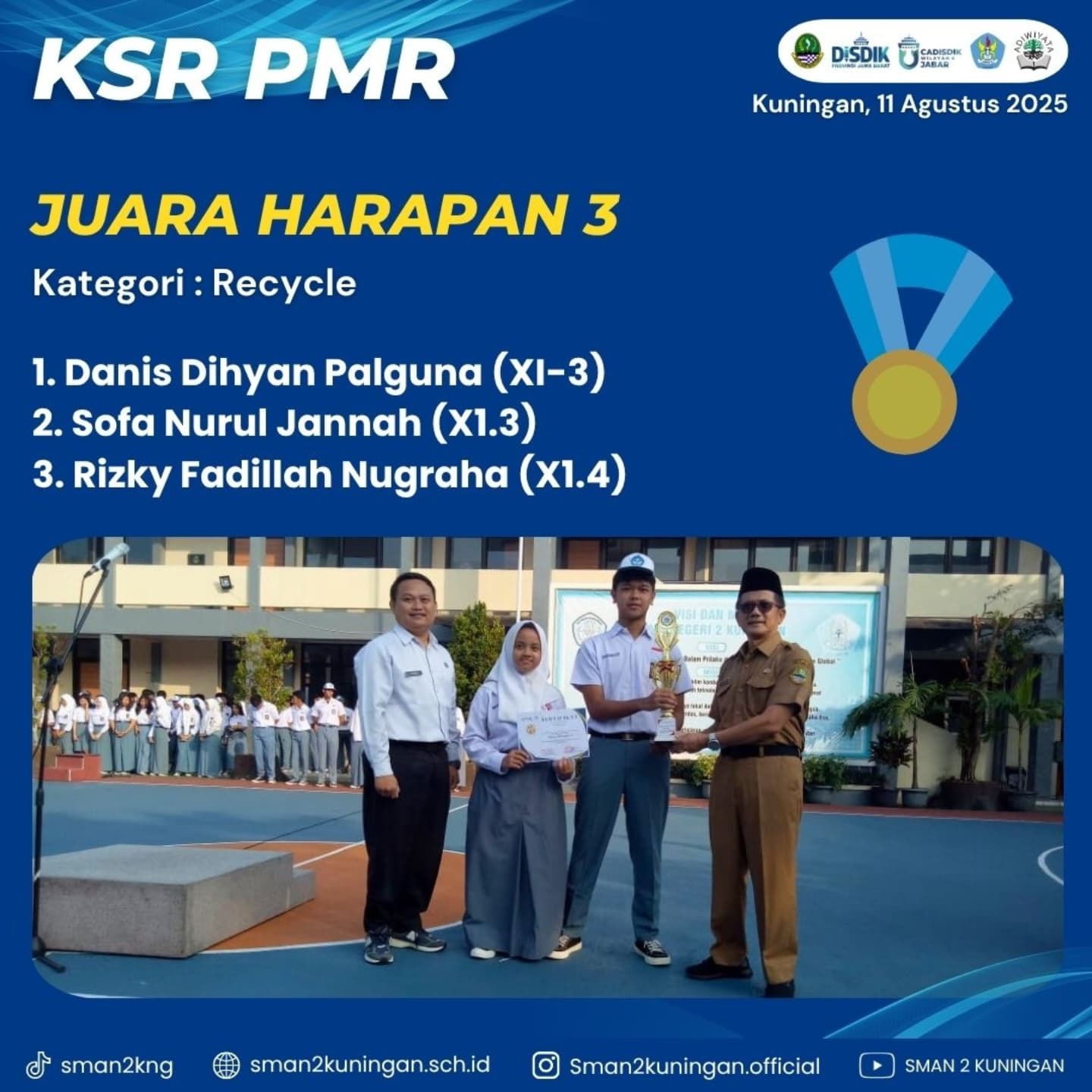 Juara harapan 3 kategori recycle