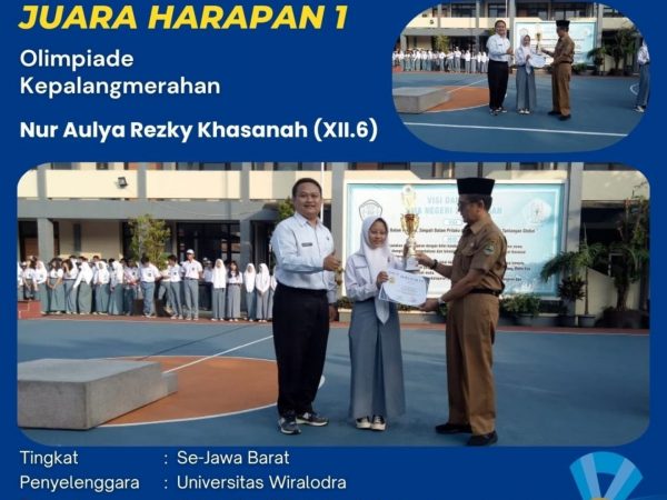 Juara harapan 1 OLIMPIADE KEPALANGMERAHAN
