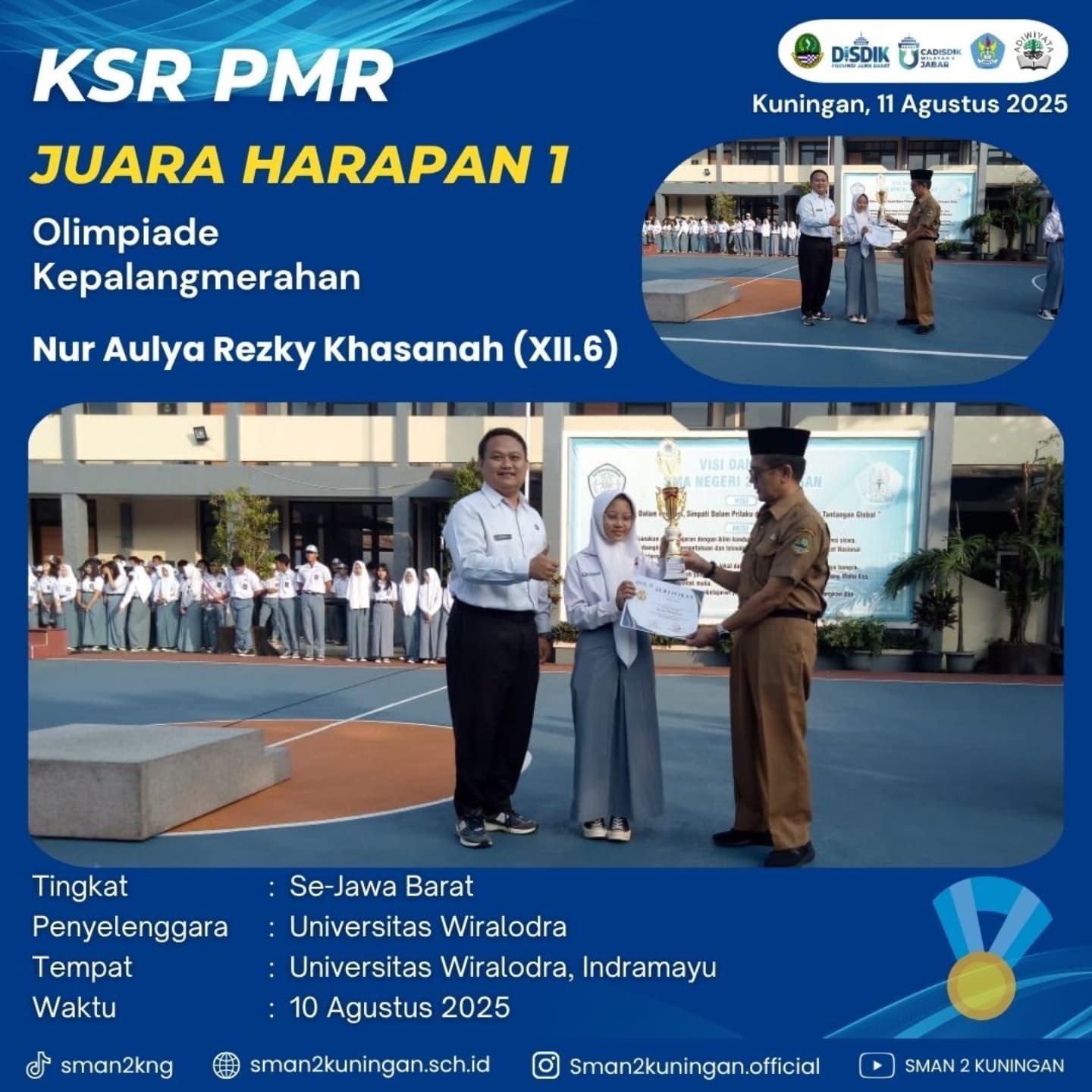 Juara harapan 1 OLIMPIADE KEPALANGMERAHAN