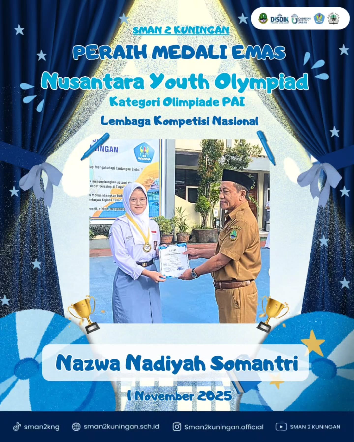 MEDALI EMAS NUSANTARA YOUTH OLIMPIAD MEDALI EMAS NUSANTARA YOUTH OLIMPIAD