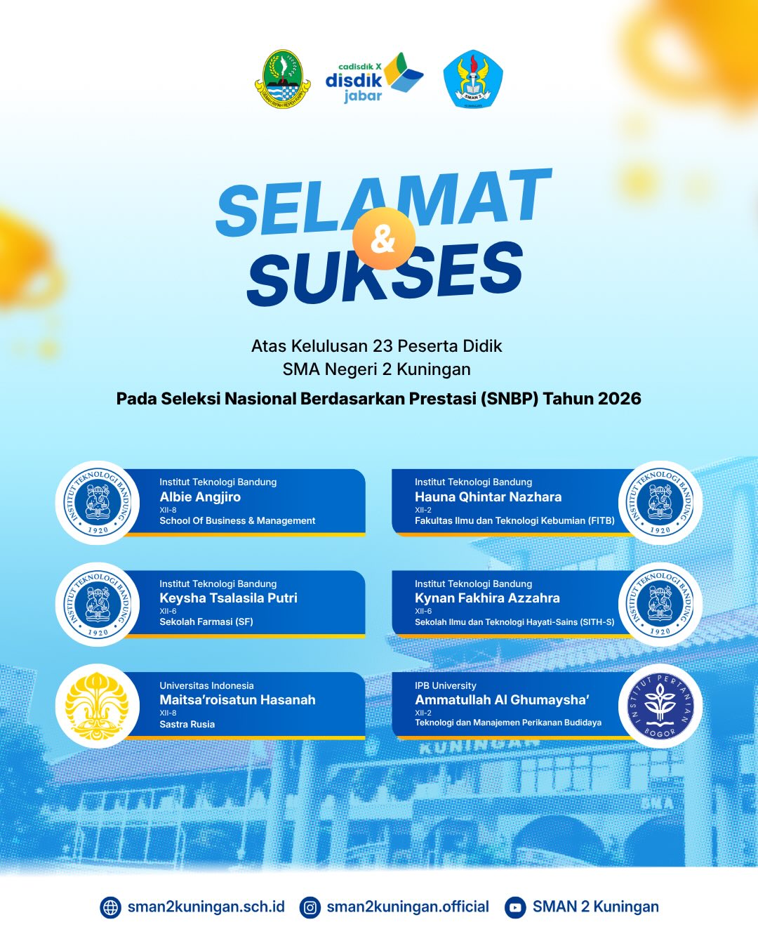 SISWA LOLOS SNBP 2026