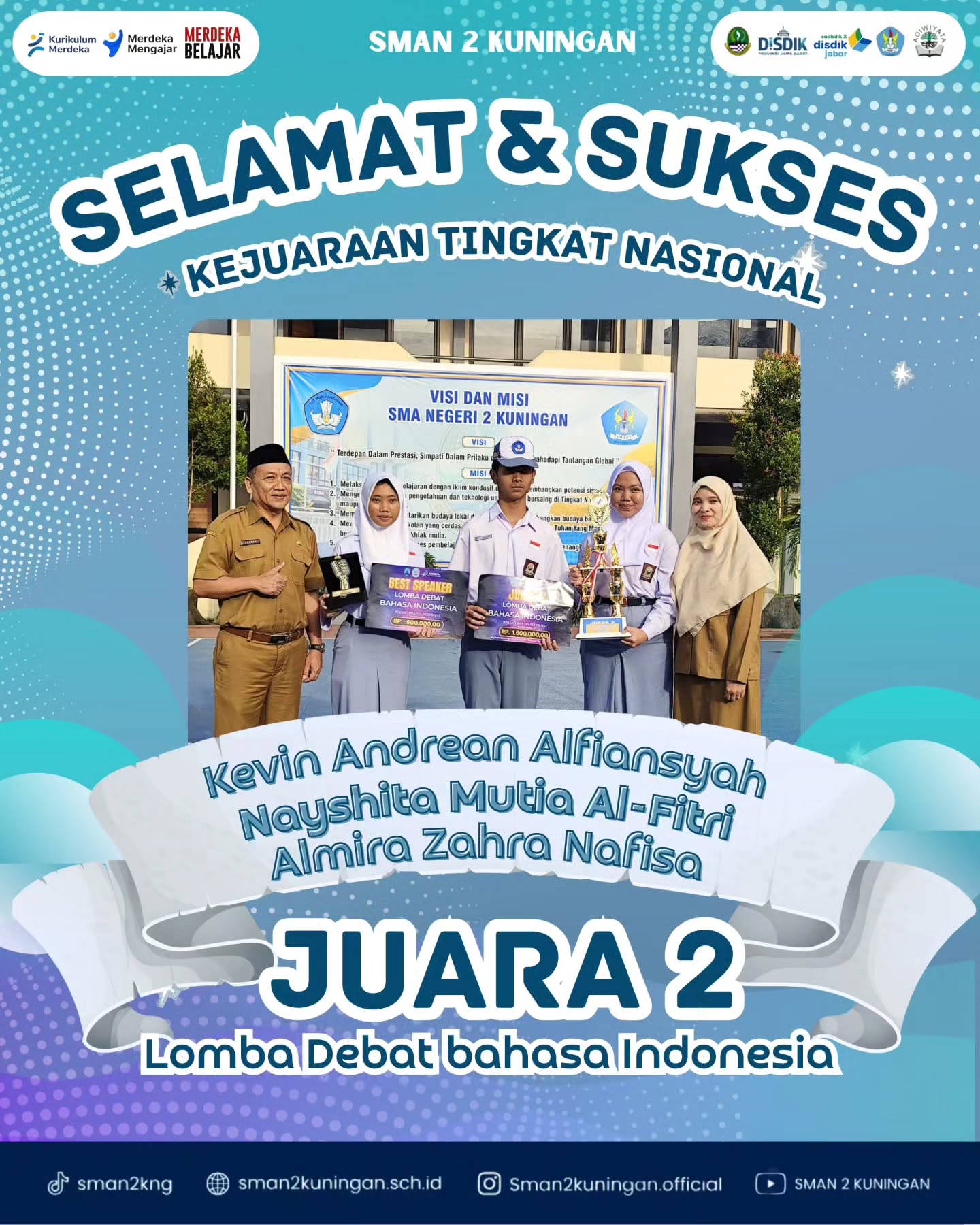 JUARA 2 Lomba Debat Bahasa Indonesia JUARA 2 Lomba Debat Bahasa Indonesia
