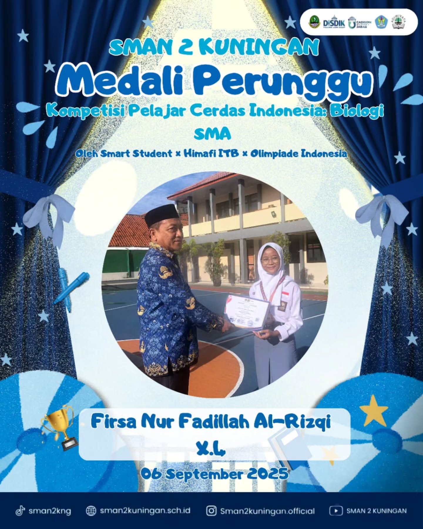 Medali Perunggu Pelajar Cerdas Indonesia