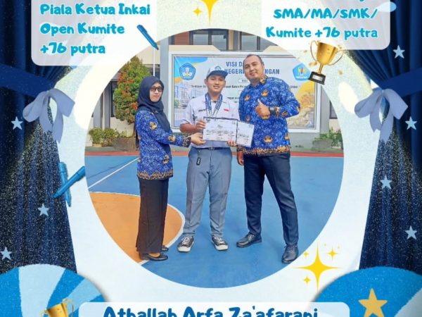 Juara 3 kelas 76 Open Kumite